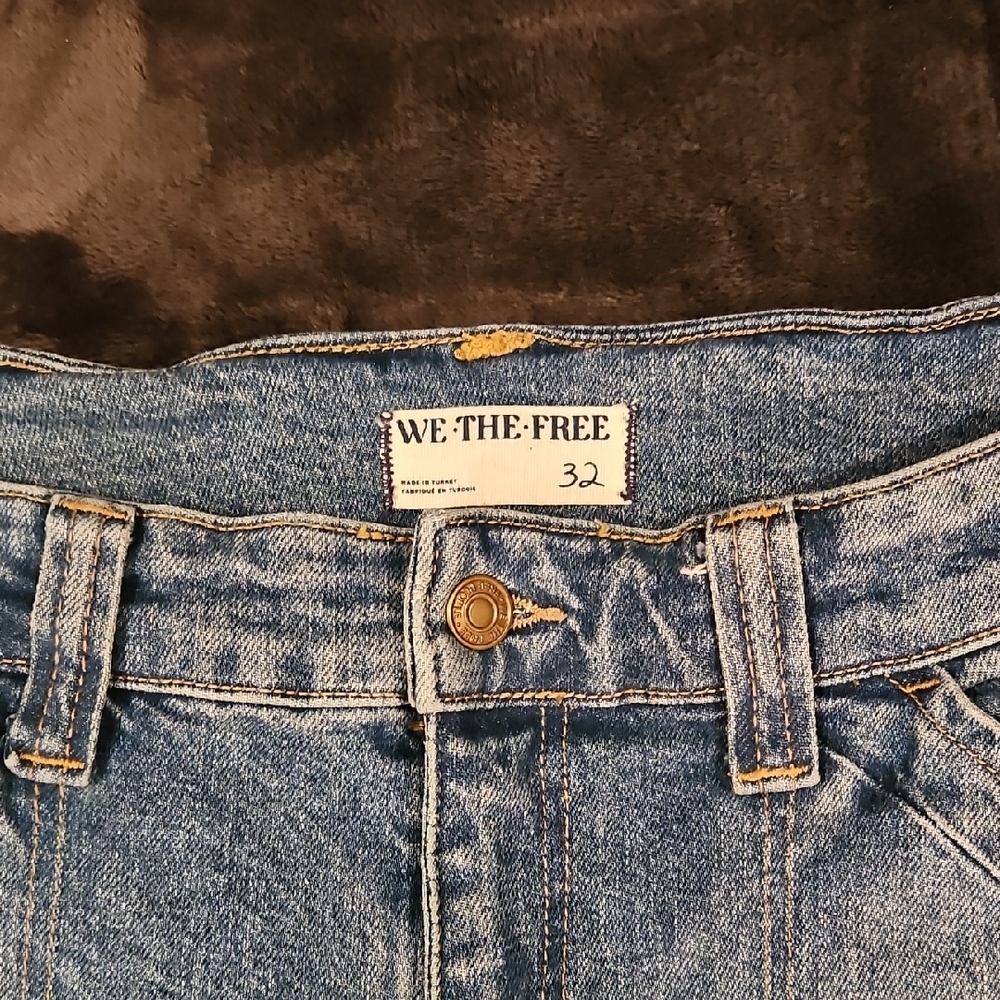 We The Free Straight Leg Blue Jeans - Picture 3 of 11